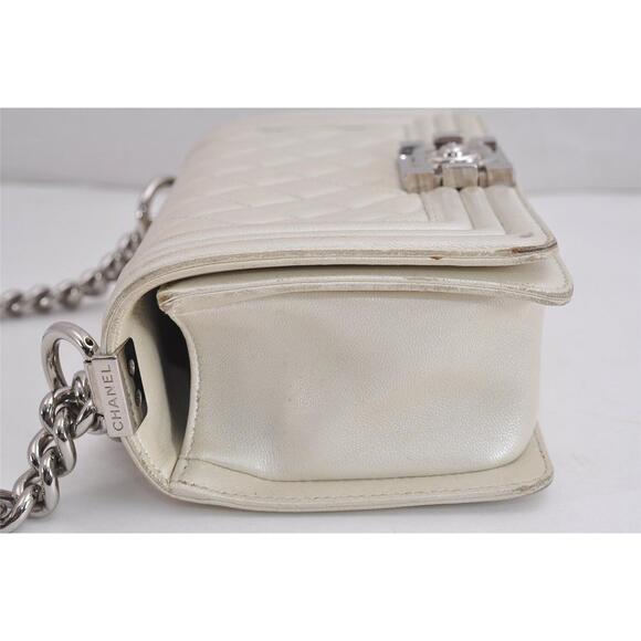 Auth Chanel Boy Calf Skin Matelasse Cc #136588C26B - Picture 5 of 15